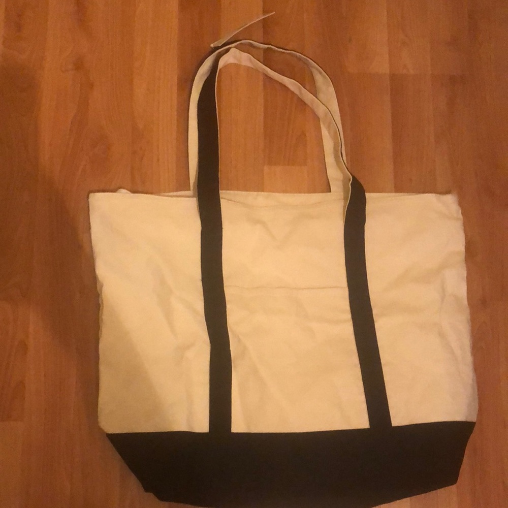 Canvas farmers market zip tote